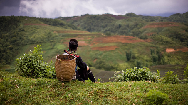 Woman farmer in Sapa, Vietnam