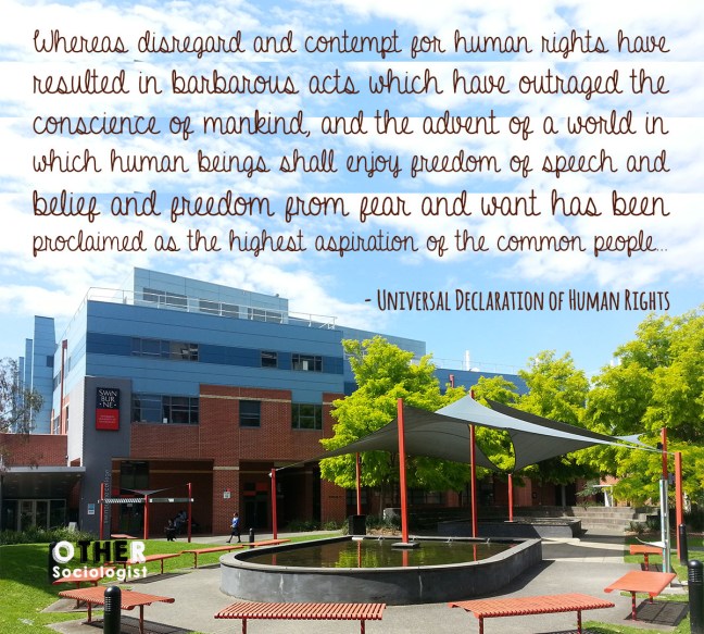 Whereas disregard and contempt for human rights have resulted in barbarous acts which have outraged the conscience of mankind, and the advent of a world in which human beings shall enjoy freedom of speech and belief and freedom from fear and want has been proclaimed as the highest aspiration of the common people...